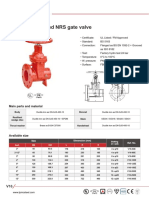 British Flanged Grooved NRS Gate Valve
