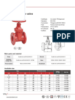 Flanged NRS Gate Valve: Main Parts and Material