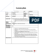 Lesson Plan: Date Class Time Subject Objective