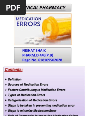 Medication Errors - Nishat