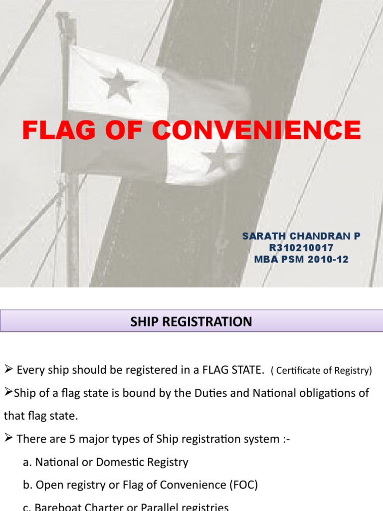 Understanding Flag of Convenience in Shipping | PDF | Water Transport ...