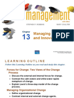 Managing Change and Innovation: Stephen P. Robbins Mary Coulter