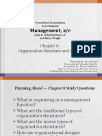 8.1 Organization Structure and Design