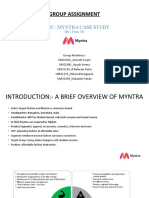 Group Assignment: Topic: Myntra Case Study