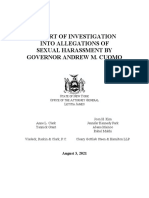 NY Attorney General Sexual Harrassment Report on Governor Andrew Cuomo 165 pages