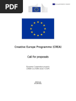 Creative Europe Programme (CREA) Call For Proposals: European Cooperation Projects (CREA-CULTURE-2021-COOP)