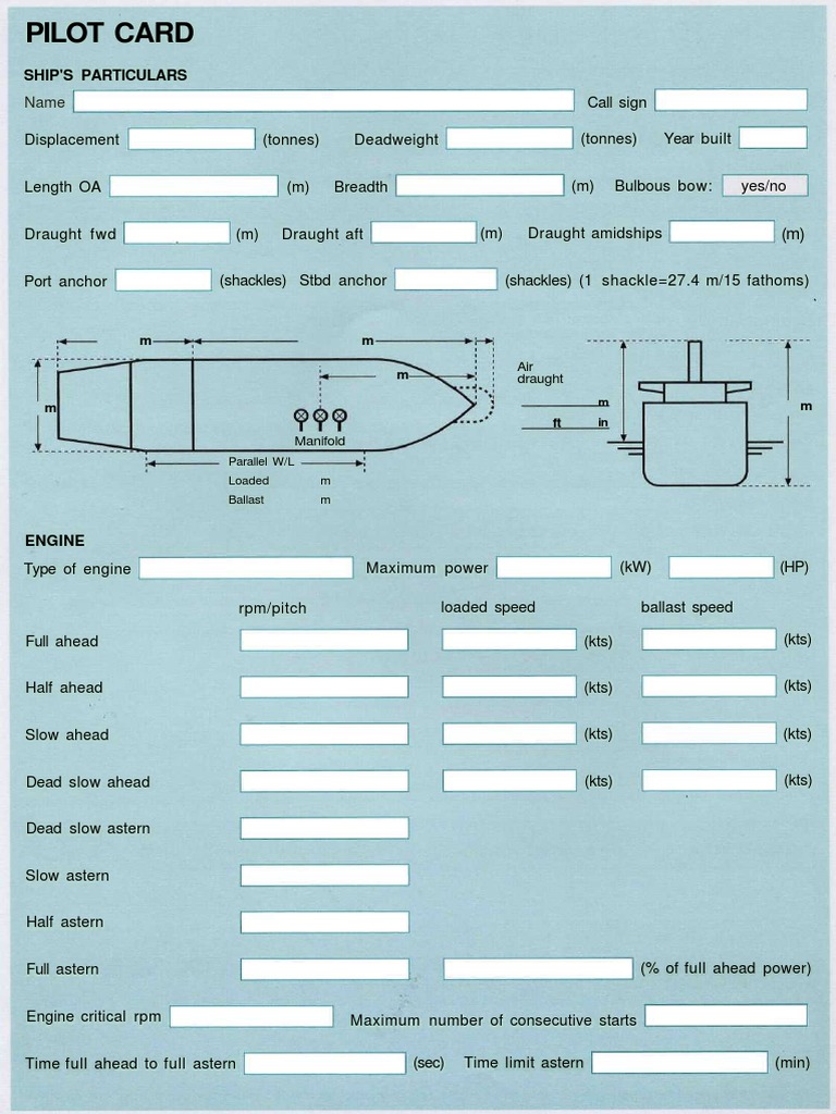 Ship'S Particulars: Air Draught | PDF | Water Transport | Watercraft Ship'S Particulars: Air Draught | PDF | Water Transport | Watercraft