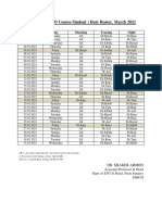 DLO Roster, March 2021