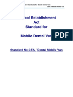 Clinical Establishment Act Standard For Mobile Dental Van
