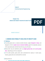 Design and Stability Analysis of Gravity Dams