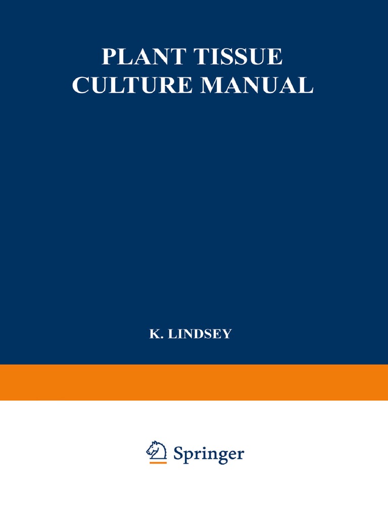 Plant Tissue Culture Manual 1992 PDF Transformation