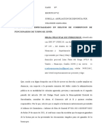 Ampliación de denuncia por colusión agravada contra Municipalidad de Surcubamba