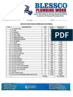 Quotation For Plumbling Material: S/N Description QTY Rate Amount