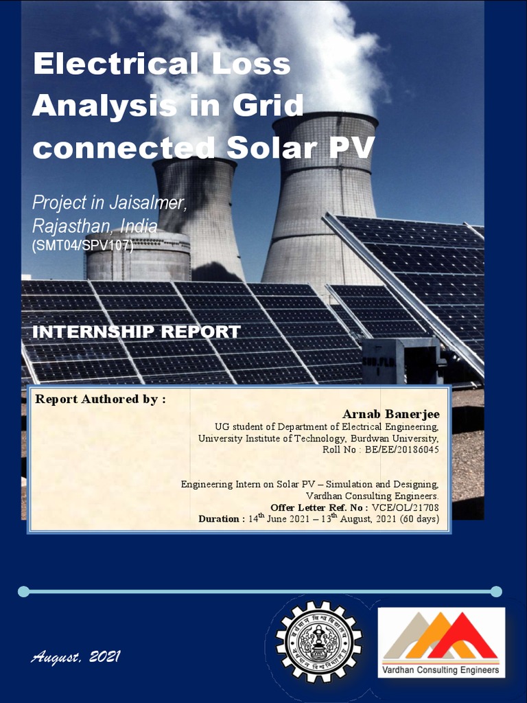 Electrical Loss Analysis in Solar PV | PDF | Photovoltaic System ...