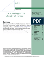 The Spending of The Ministry of Justice: Debate Pack