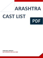 Maharashtra Caste List