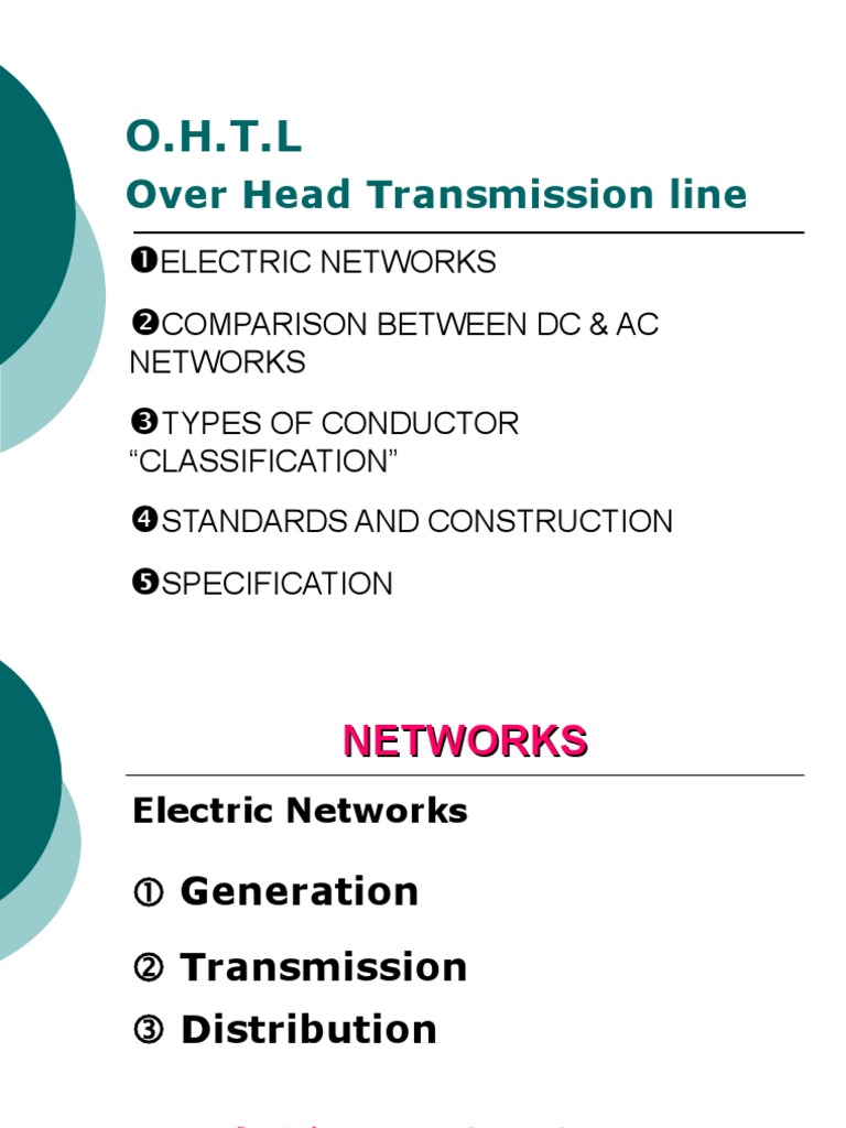 OHTL Design and Standards Overview | PDF | Electric Power Transmission ...