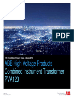 ABB High Voltage Products ABB High Voltage Products: Combined Instrument Transformer PVA123