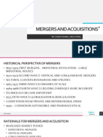 Mergers and Acquisitions'