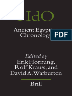 Hornung Erik Ancient Egyptian Chronology