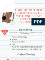 Care of Mother, Child at Risk or With Problems (Acute and Chronic)