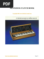 Minimoog Patch Book