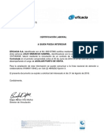 Carta Laboral Eficacia