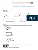 Lección 1: El Área de Los Paralelogramos Por Medio de Datos de Rectángulos