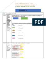 Semana 33 Plan de Aprendizaje en Casa Del 10 Al 14 de Mayo