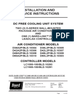 Installation and Service Instructions: DC Free Cooling Unit System