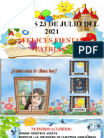 Clase Viernes 23 de Julio Del2021