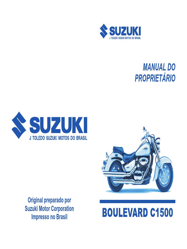Manual Do Proprietário Boulevard C1500 - Março2007 | PDF | Motocicleta |  Freio