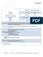 Ficha Técnica Filtro Vírico A501-1