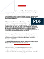 Profesion y Vocacion. - Documento