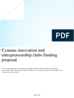 Cyanase Innovation and Entrepreneurship Clubs Funding Proposal