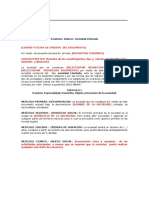 Documento de Constitución Sociedad Ltda