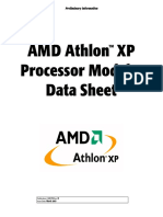 AMD Athlon XP Processor Model 8 Data Sheet: Preliminary Information