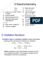 Topic 10 Electrochemistry: 1) Oxidation Numbers