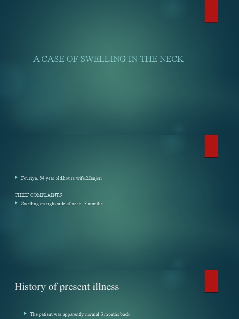 Cold Abscess PDF Edema Neck