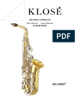 Klose - Metodo Completo Para Todos Los Saxofones