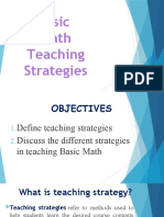 Basic Math Teaching Strategies