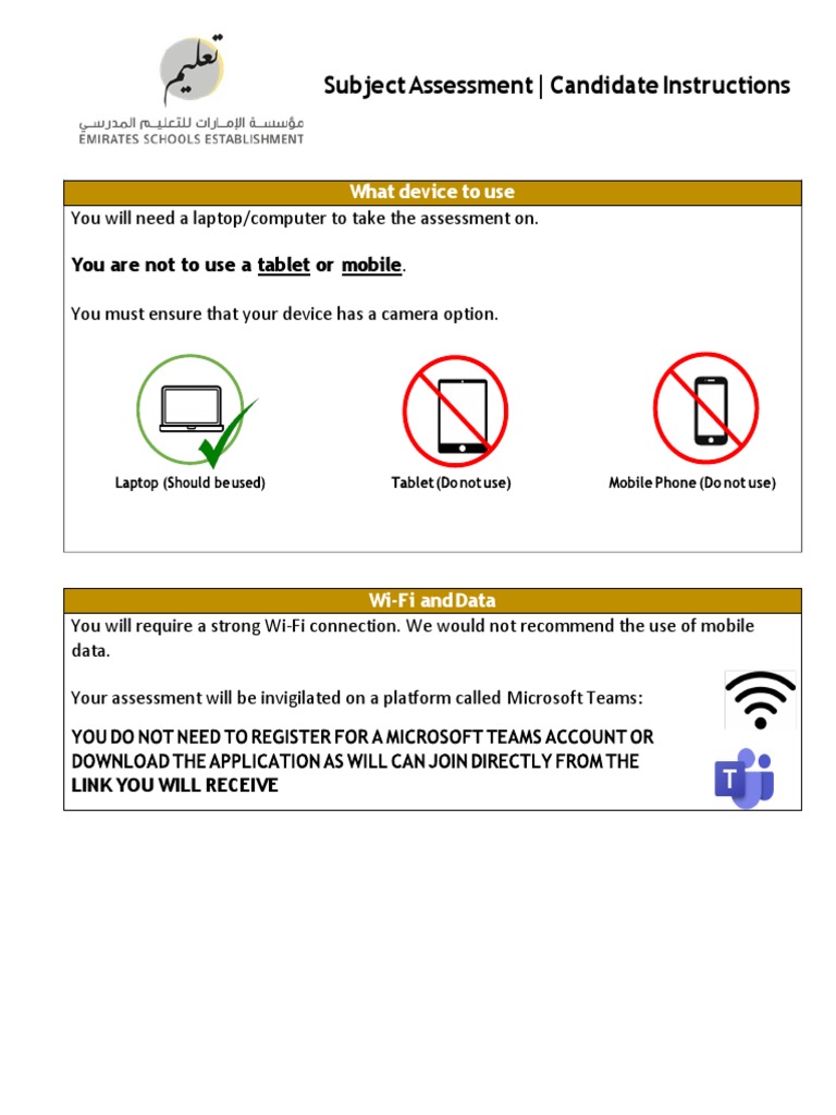 ESE Online Assessment Instructions - Agency Candidates | PDF