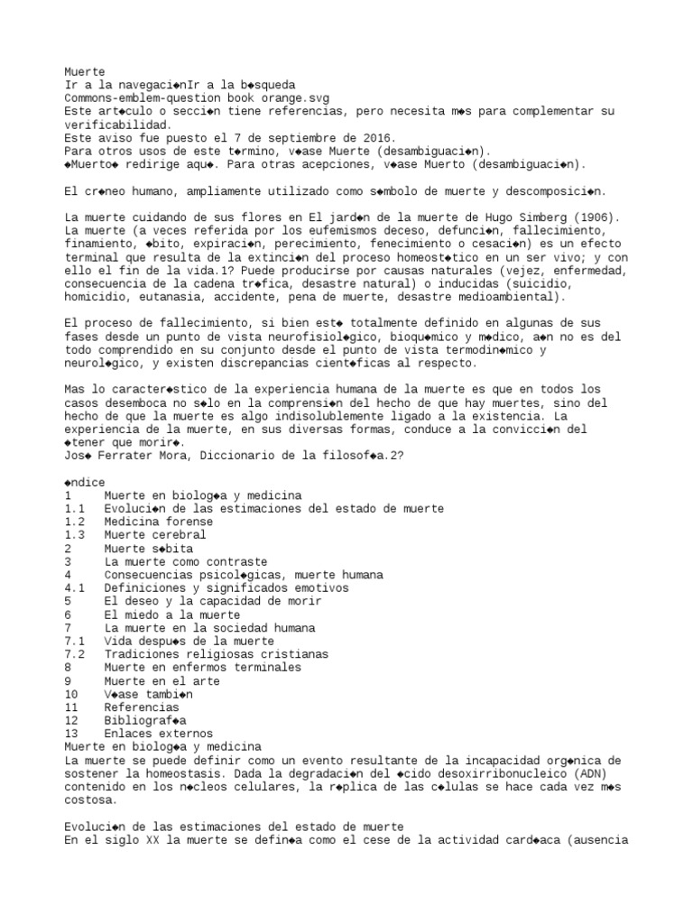 Definición y aspectos de la muerte | PDF | Muerte | Medicina