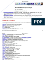 Liste Des Fonctions PHP