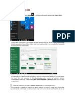 Entorno de Excel 2016