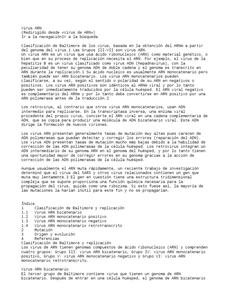 Arn | PDF | Virus | Rna