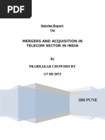 MERGERS AND ACQUISITION IN TELECOM SECTOR IN INDIA
