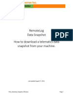 Remotelog Data Snapshot How To Download A Telematics Data Snapshot From Your Machine