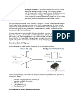 Pengertian dan Karakteristik Op-Amp