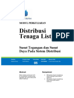 Budiyanto - Distribusi - 8. Susut Tegangan Dan Susut Daya - Rev-1